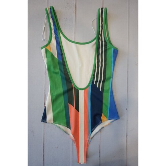 Fashion Nova Sleeveless Striped Bodysuit, Size S - Picture 3 of 6